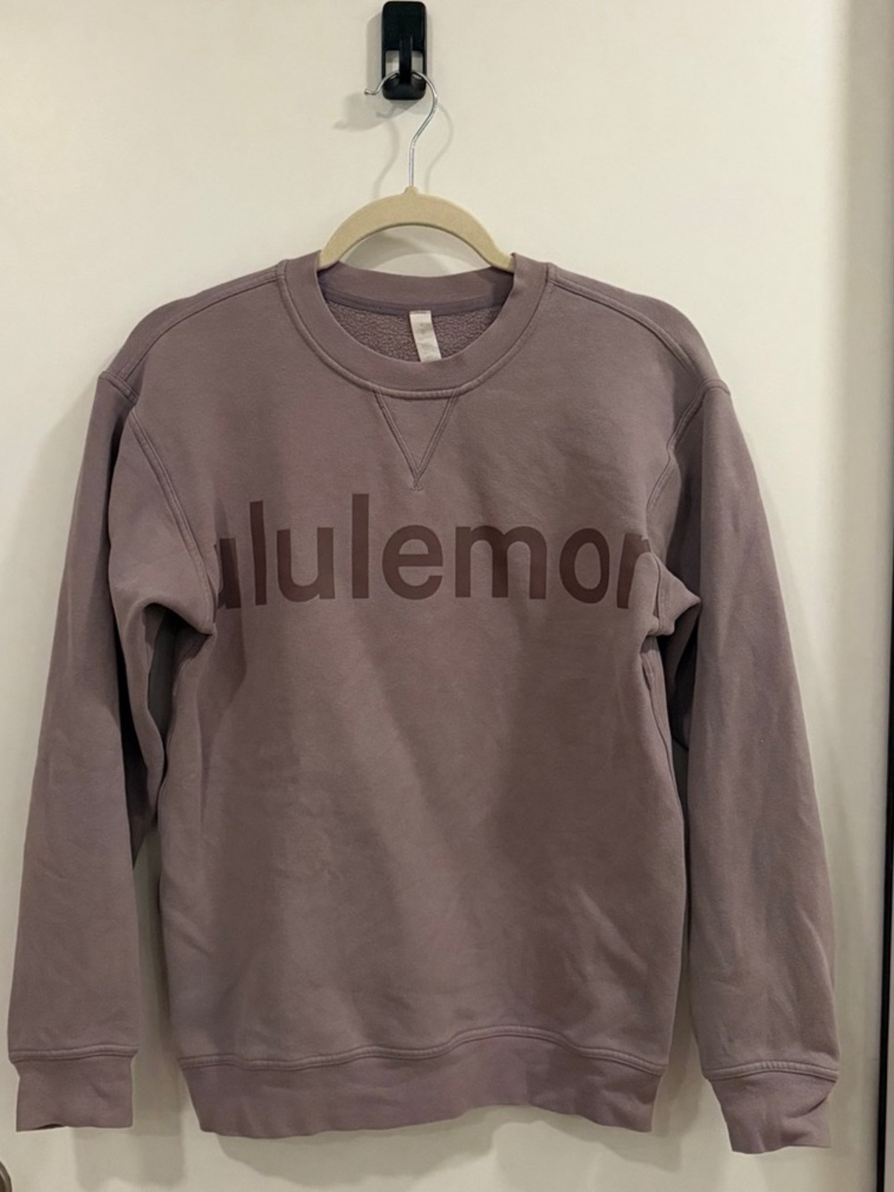 lululemon Steady State Crew Logo Crewneck Sweatshirt Brown Size 4